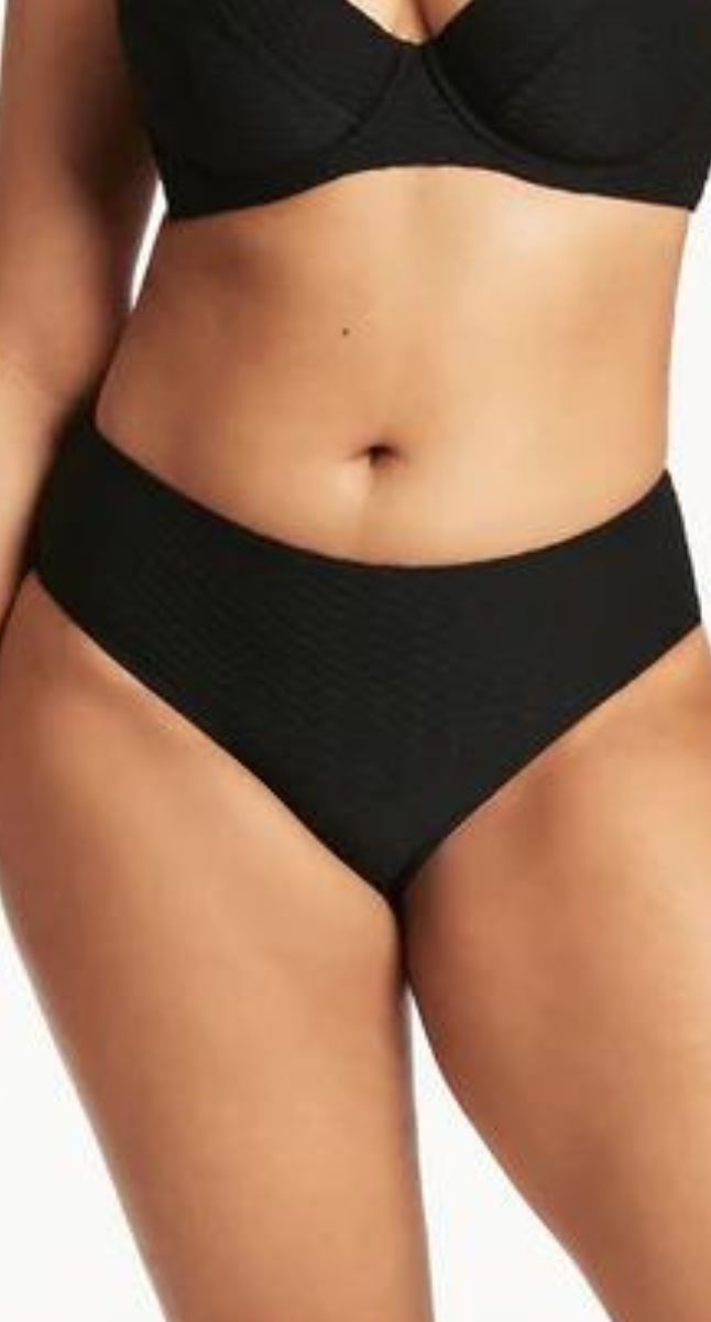 Sea Level Honeycomb Mid Bikini Pant