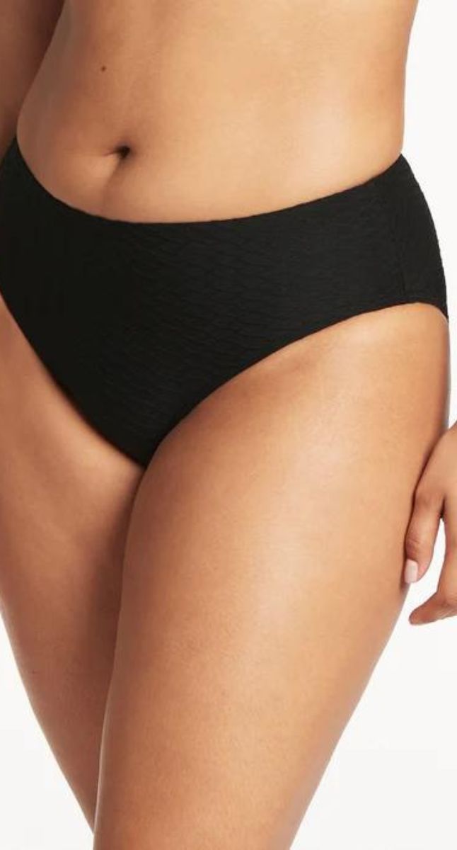 Sea Level Honeycomb Mid Bikini Pant