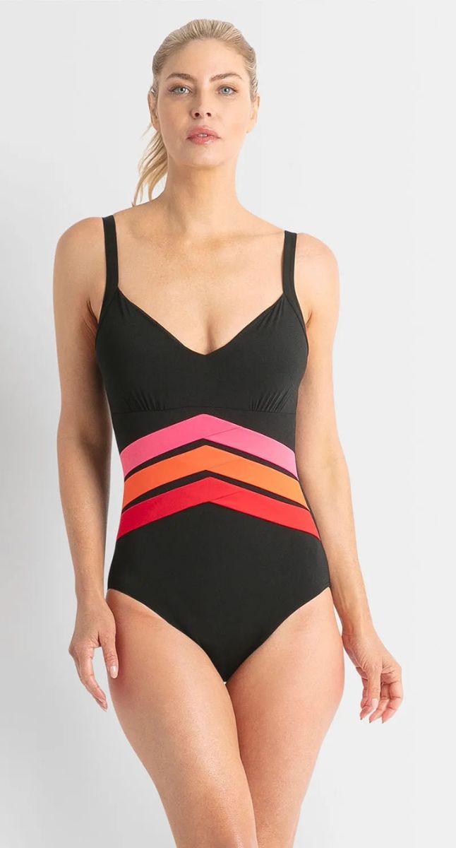 Rozella Cross Front Splice 1Pc - Black or navy