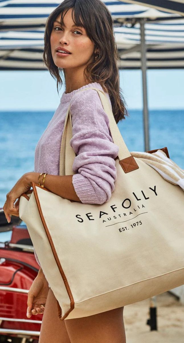 seafolly carried away beach bag