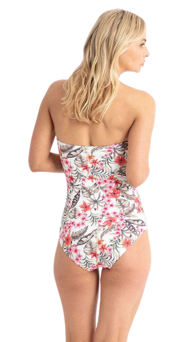 Hamilton E/F Bandeau One Piece Swimsuit - White
