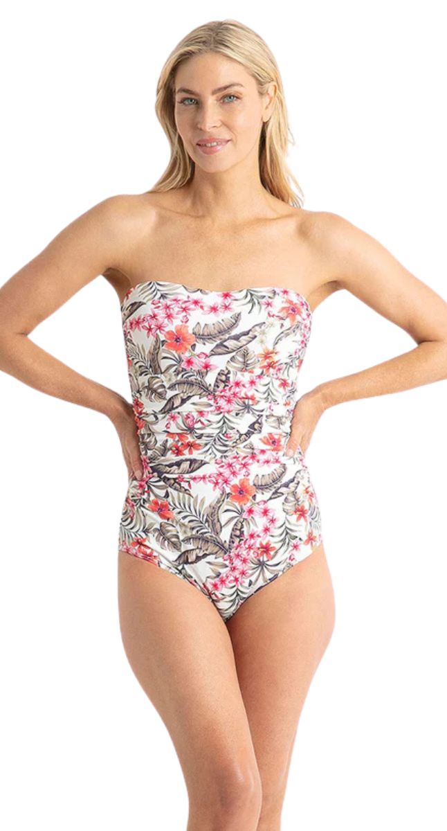 Hamilton E/F Bandeau One Piece Swimsuit - White