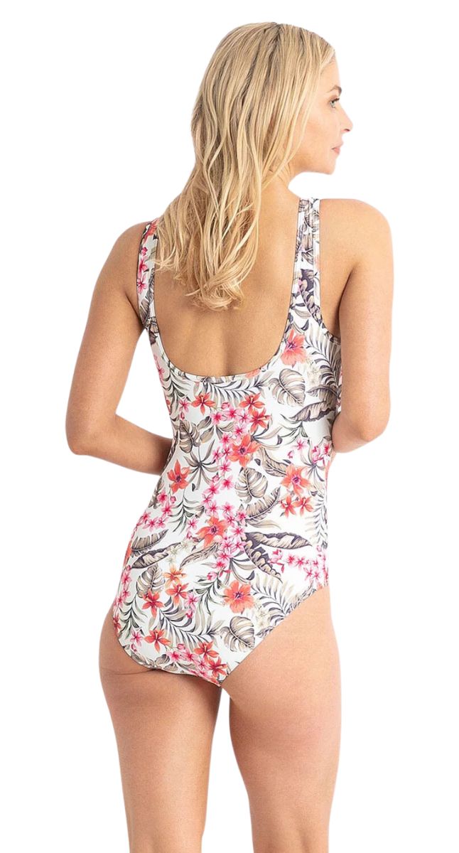 Hamilton Mesh High Neck Mast One Piece Swimsuit - White