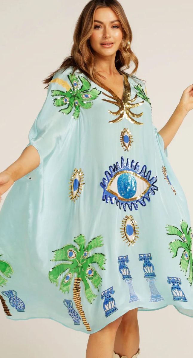 The Evil Eye Capelette Kaftan