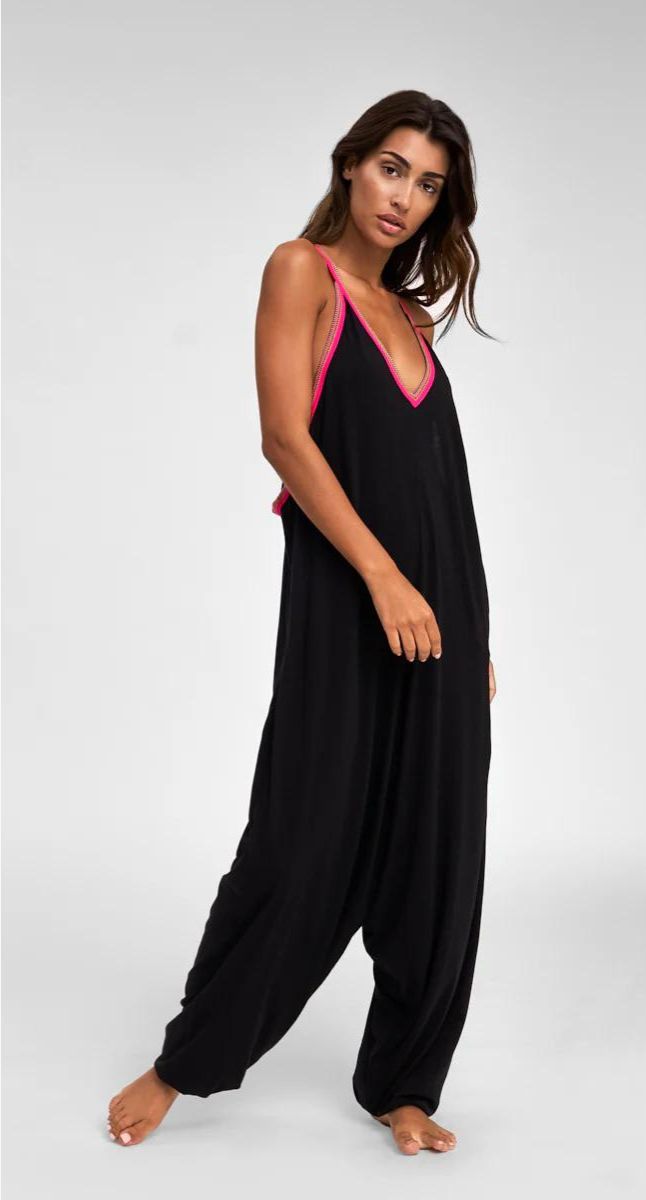 Pitusa Pima Stretch Cotton Jumpsuit - From Peru