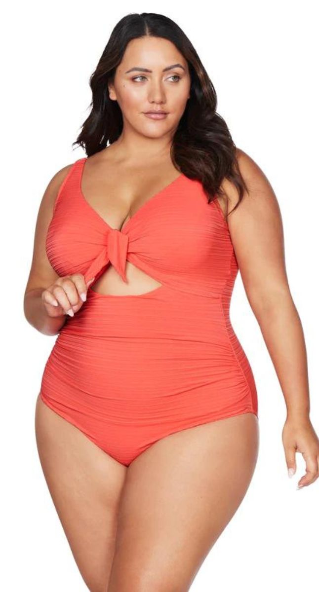 Artesands Women's Aria Coral Manet Frill One Piece Swimsuit